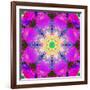 A Mandala Ornament from Flower Photographs, Conceptual Layer Work-Alaya Gadeh-Framed Photographic Print