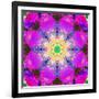 A Mandala Ornament from Flower Photographs, Conceptual Layer Work-Alaya Gadeh-Framed Photographic Print