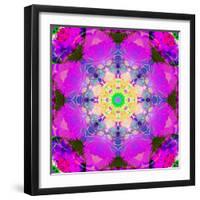 A Mandala Ornament from Flower Photographs, Conceptual Layer Work-Alaya Gadeh-Framed Photographic Print