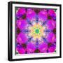 A Mandala Ornament from Flower Photographs, Conceptual Layer Work-Alaya Gadeh-Framed Photographic Print