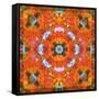 A Mandala Ornament from Flower Photographs, Conceptual Layer Work-Alaya Gadeh-Framed Stretched Canvas