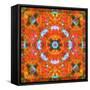 A Mandala Ornament from Flower Photographs, Conceptual Layer Work-Alaya Gadeh-Framed Stretched Canvas