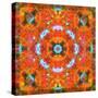 A Mandala Ornament from Flower Photographs, Conceptual Layer Work-Alaya Gadeh-Stretched Canvas