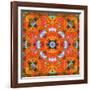 A Mandala Ornament from Flower Photographs, Conceptual Layer Work-Alaya Gadeh-Framed Photographic Print