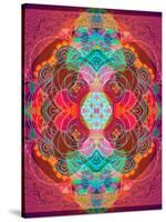A Mandala Ornament from Flowers and Drawings-Alaya Gadeh-Stretched Canvas