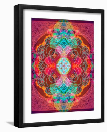 A Mandala Ornament from Flowers and Drawings-Alaya Gadeh-Framed Photographic Print