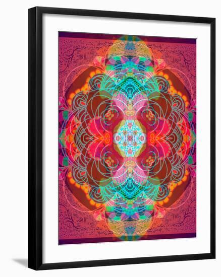 A Mandala Ornament from Flowers and Drawings-Alaya Gadeh-Framed Photographic Print