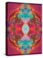 A Mandala Ornament from Flowers and Drawings-Alaya Gadeh-Stretched Canvas