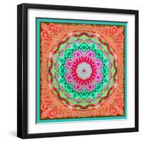 A Mandala Ornament from Flowers and Drawings-Alaya Gadeh-Framed Photographic Print