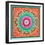 A Mandala Ornament from Flowers and Drawings-Alaya Gadeh-Framed Photographic Print