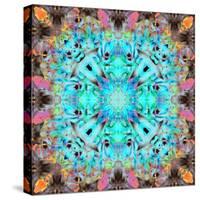 A Mandala Ornament from Flowers, Photograph, Many Layer Artwork-Alaya Gadeh-Stretched Canvas