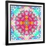 A Mandala Ornament from Flowers, Photograph, Many Layer Artwork-Alaya Gadeh-Framed Photographic Print