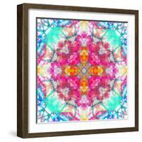 A Mandala Ornament from Flowers, Photograph, Many Layer Artwork-Alaya Gadeh-Framed Photographic Print