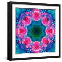 A Mandala Ornament from Flowers, Photograph, Many Layer Artwork-Alaya Gadeh-Framed Photographic Print