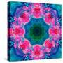 A Mandala Ornament from Flowers, Photograph, Many Layer Artwork-Alaya Gadeh-Stretched Canvas