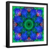 A Mandala Ornament from Flowers, Photograph, Many Layer Artwork-Alaya Gadeh-Framed Photographic Print