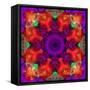 A Mandala Ornament from Flowers, Photograph, Many Layer Artwork-Alaya Gadeh-Framed Stretched Canvas