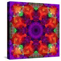 A Mandala Ornament from Flowers, Photograph, Many Layer Artwork-Alaya Gadeh-Stretched Canvas