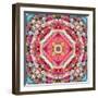 A Mandala Ornament from Flowers, Photograph, Many Layer Artwork-Alaya Gadeh-Framed Photographic Print