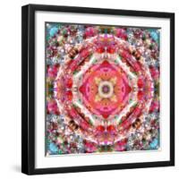 A Mandala Ornament from Flowers, Photograph, Many Layer Artwork-Alaya Gadeh-Framed Photographic Print