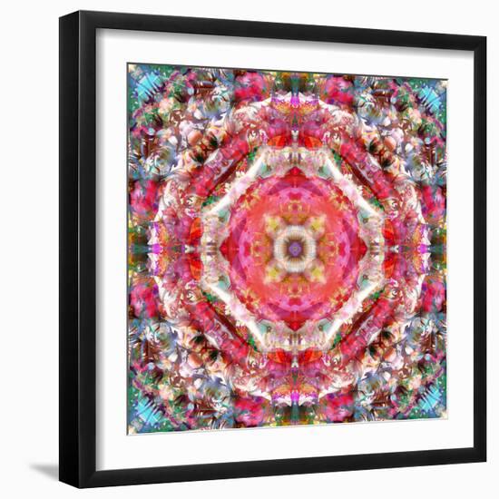 A Mandala Ornament from Flowers, Photograph, Many Layer Artwork-Alaya Gadeh-Framed Photographic Print