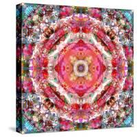 A Mandala Ornament from Flowers, Photograph, Many Layer Artwork-Alaya Gadeh-Stretched Canvas