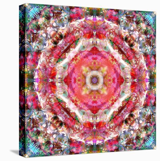 A Mandala Ornament from Flowers, Photograph, Many Layer Artwork-Alaya Gadeh-Stretched Canvas