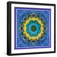 A Mandala Ornament from Flowers, Photograph, Many Layer Artwork-Alaya Gadeh-Framed Photographic Print