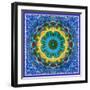 A Mandala Ornament from Flowers, Photograph, Many Layer Artwork-Alaya Gadeh-Framed Photographic Print