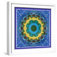 A Mandala Ornament from Flowers, Photograph, Many Layer Artwork-Alaya Gadeh-Framed Photographic Print