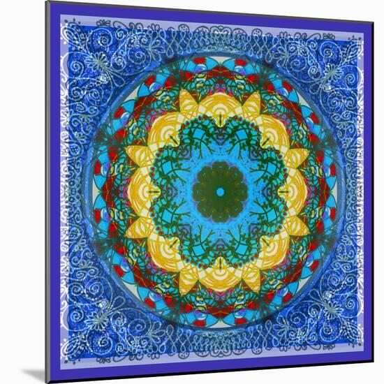 A Mandala Ornament from Flowers, Photograph, Many Layer Artwork-Alaya Gadeh-Mounted Photographic Print