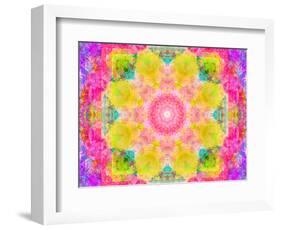 A Mandala Ornament from Flowers, Photograph, Many Layer Artwork-Alaya Gadeh-Framed Photographic Print