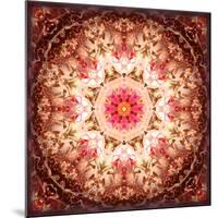 A Mandala Ornament from Flowers, Photography, Layer Artwork-Alaya Gadeh-Mounted Premium Photographic Print