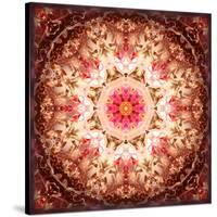 A Mandala Ornament from Flowers, Photography, Layer Artwork-Alaya Gadeh-Stretched Canvas