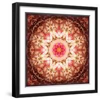 A Mandala Ornament from Flowers, Photography, Layer Artwork-Alaya Gadeh-Framed Photographic Print