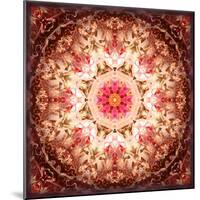 A Mandala Ornament from Flowers, Photography, Layer Artwork-Alaya Gadeh-Mounted Photographic Print