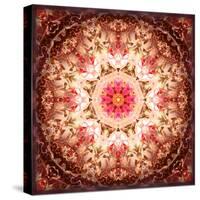 A Mandala Ornament from Flowers, Photography, Layer Artwork-Alaya Gadeh-Stretched Canvas