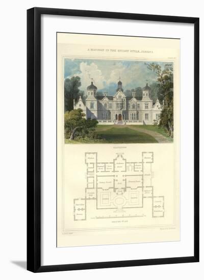 A Mansion in the Stuart Style, James I-Richard Brown-Framed Art Print