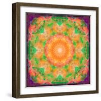 A Many Layered Flower Mandala-Alaya Gadeh-Framed Photographic Print