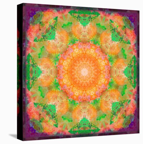 A Many Layered Flower Mandala-Alaya Gadeh-Stretched Canvas