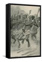 A Maori War-Dance-Stanley L. Wood-Framed Stretched Canvas