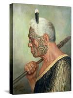 A Maori Warrior-Charles Frederick Goldie-Stretched Canvas