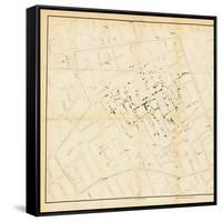 A Map from 'On the Mode of Communication of Cholera', 1855-John Snow-Framed Stretched Canvas