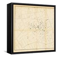 A Map from 'On the Mode of Communication of Cholera', 1855-John Snow-Framed Stretched Canvas