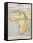 A Map of Africa to Illustrate the Travels of David Livingstone-null-Framed Stretched Canvas