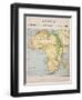 A Map of Africa to Illustrate the Travels of David Livingstone-null-Framed Premium Giclee Print