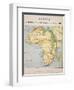 A Map of Africa to Illustrate the Travels of David Livingstone-null-Framed Premium Giclee Print