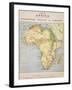 A Map of Africa to Illustrate the Travels of David Livingstone-null-Framed Giclee Print