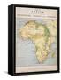 A Map of Africa to Illustrate the Travels of David Livingstone-null-Framed Stretched Canvas