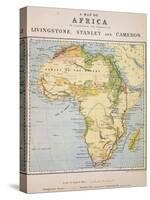 A Map of Africa to Illustrate the Travels of David Livingstone-null-Stretched Canvas